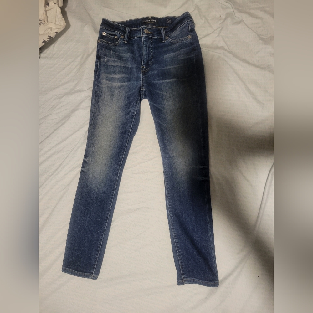 LUCKY BRAND WOMEN'S 0 / 25 ANKLE CHEVILLE Lolita Boot Mid Rise Curvy Fit JEANS